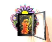 Nicho Frida Kahlo 3.5 x 4.25 x 1 inch