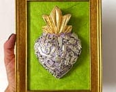 Framed Milagritos Gold Vintage 6.25"x 8.25"