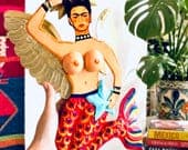 Frida Kahlo Sirena Alas
