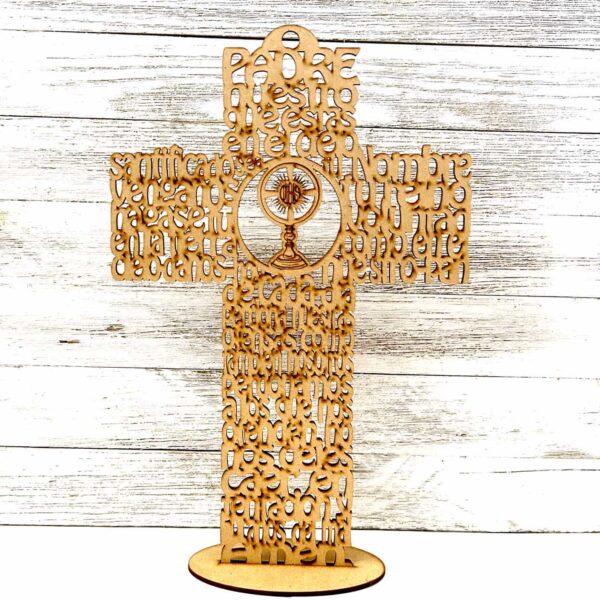 12” Large Padre nuestro cross - Image 3