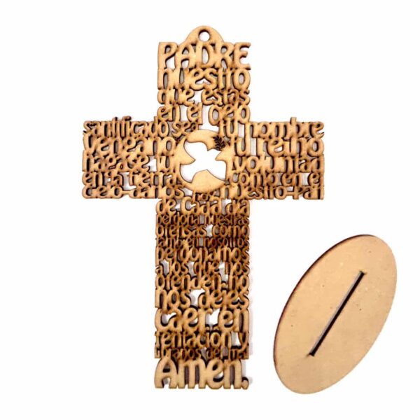 8” Medium Padre nuestro cross